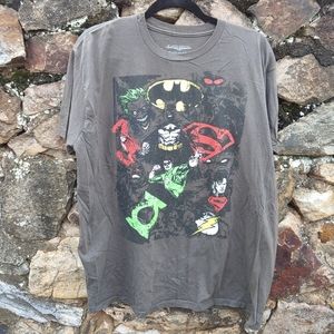 Justice League gray graphic shirt 2XL